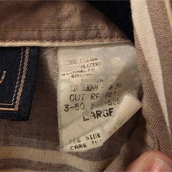 Vtg 90s Roper Aztec Western Shirt Long Sleeve Button Down Southwestern Country L - Picture 3 of 7